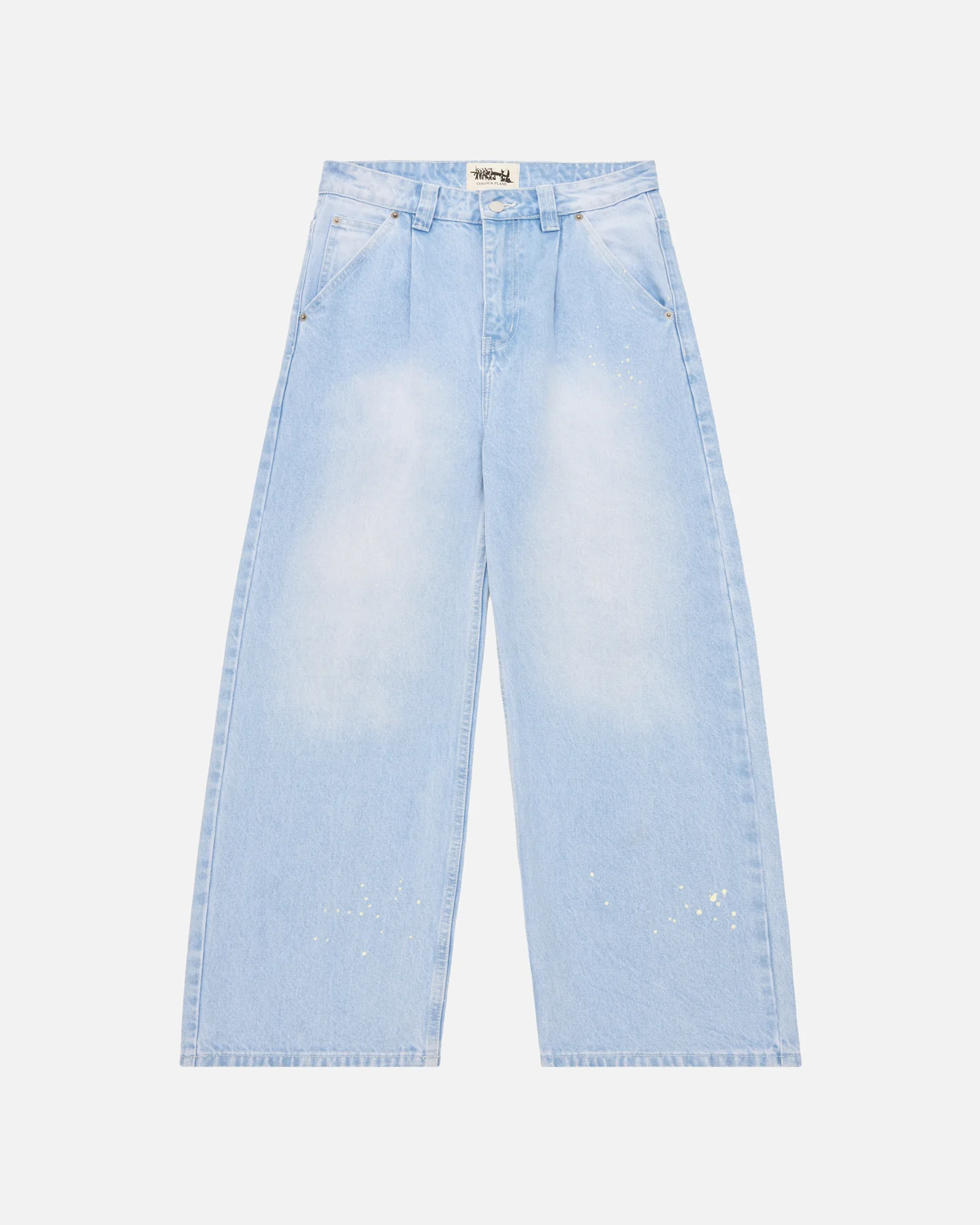 Colour_Plane_MAY_WEB_018 13.5oz Washed Paint Splat Jeans